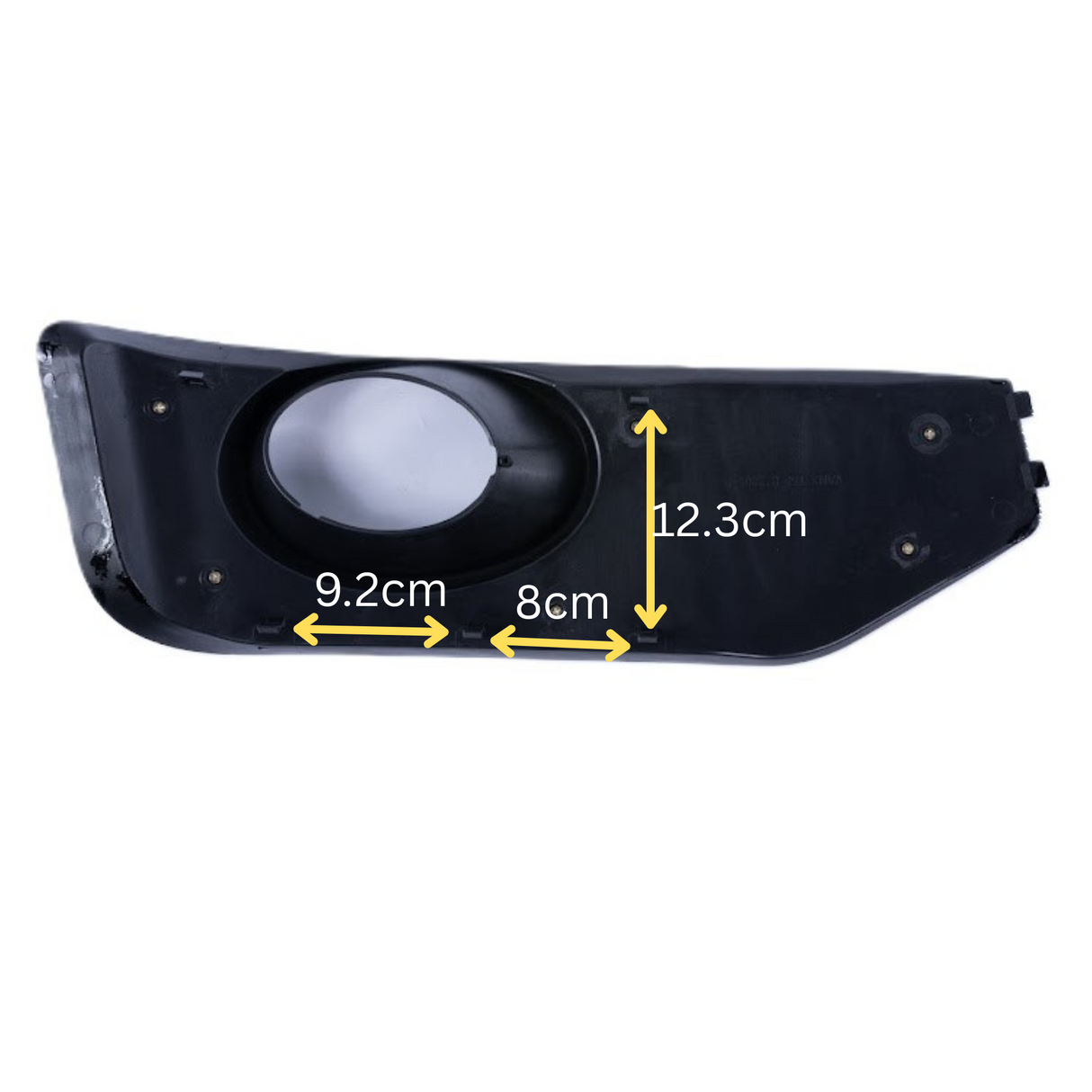 For VW T5 .1 Transporter Honeycomb Sportline Front Spoiler Foglight Trims (Gloss Black)