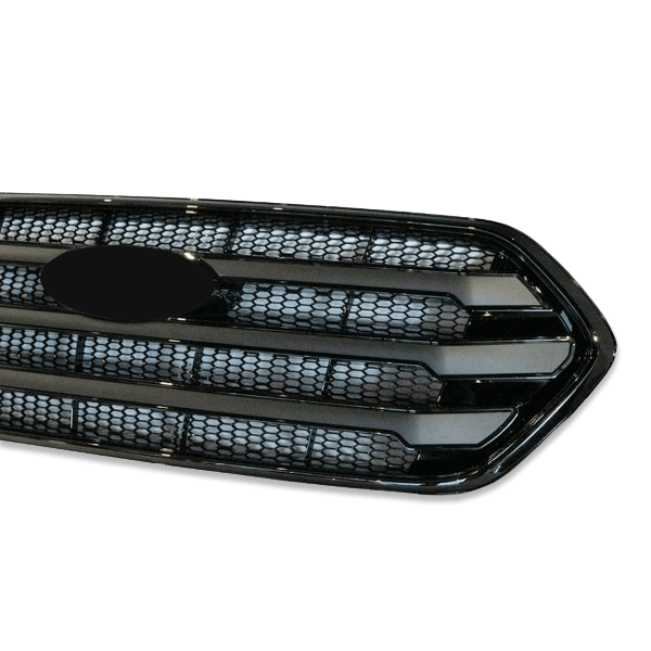 For Ford Transit Custom Front Grille OEM Style New Shape (Gloss Black Base) Painted and Ready to Fit