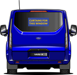 For Ford Transit MK6 Premium Window Curtains - Black/Grey - CREATE YOUR OWN BUNDLE! Van-X