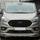 Airson Ford Transit Custom Front Grille Stoidhle OEM Cruth Ùr (Bunait Dubh Matte) air a pheantadh agus deiseil airson a bhith iomchaidh