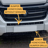 For Vauxhall Movano Front Honeycomb Bumper Grille Bundle 2pcs - Gloss Black | Van-X