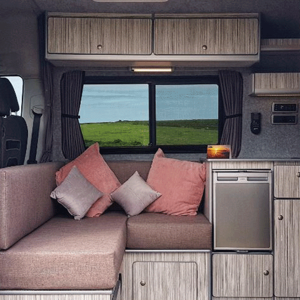 Citroën Relay Premium Window Curtains - Black/Grey - Custom Bundle Option | Van-X