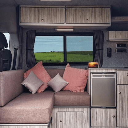 Peugeot Boxer Premium Window Curtain - Black/Grey Van-X