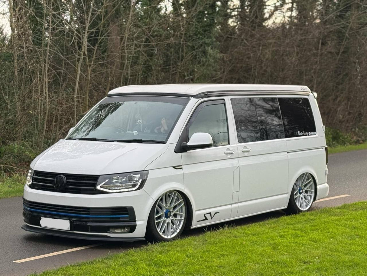 For VW T6 Highline Bumper only, California Beach and Ocean models, Caravelle, VanX Bumper Grille XL - Gloss Black Finish