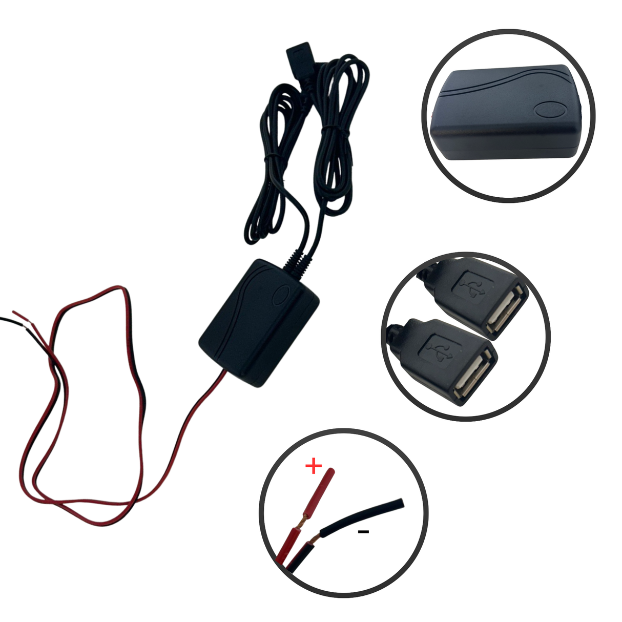 Van-X 12V Twin USB Charging Module for Cars, Campervans & Motorhomes