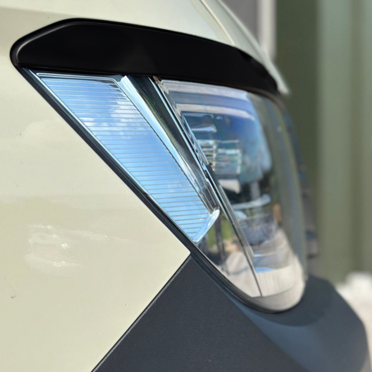 For MAN TGE Headlight Eyebrow Trim – Gloss Black - Van Styling Accessory by Van-X