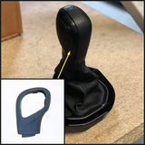 Ceapan stoidhle taobh VW T6 Transporter Auto/DSG Gear Knob - peantaichte buidhe agus deiseil airson a bhith iomchaidh