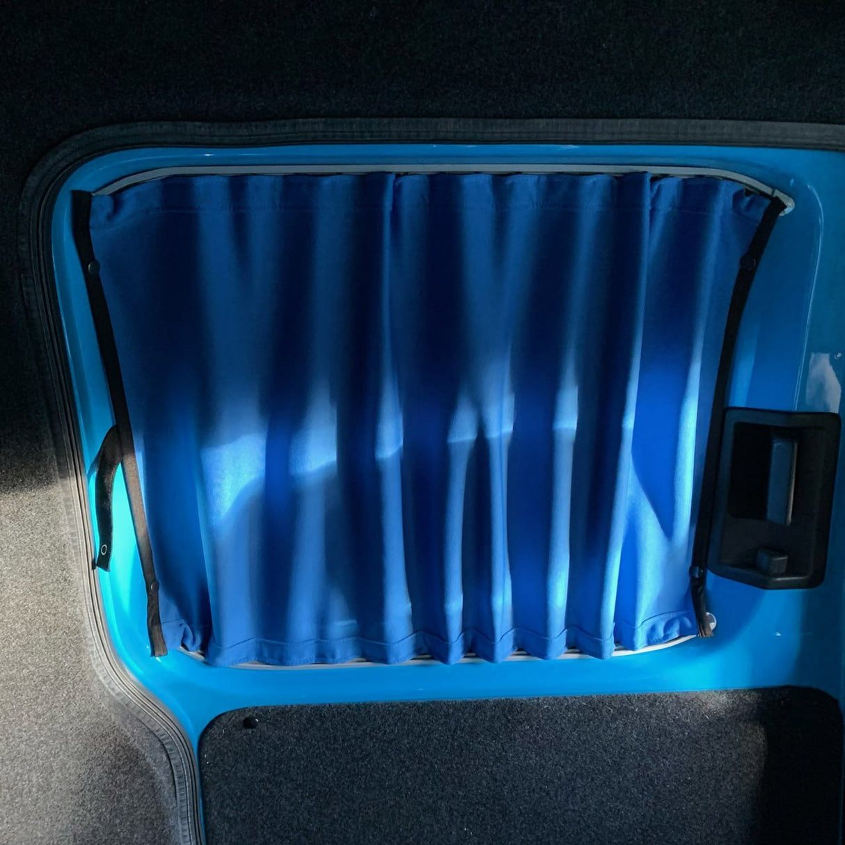 VW Caddy Van Conversion Premium Window Curtains - Black/Blue - CREATE YOUR OWN BUNDLE! Van-X