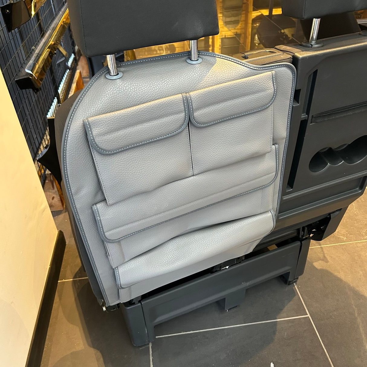 New Crafter Seat Organiser Bundle – Dark Grey, Durable Storage Solution for Volkswagen Crafter New Shape