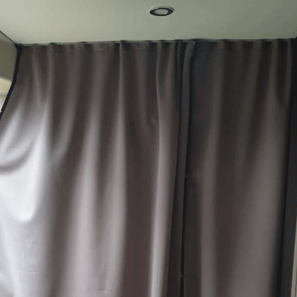 Vauxhall Movano Campervan & Motorhome Maxi-Cab Divider Curtain with Rail – Premium Privacy