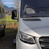 For Mercedes Sprinter 907 Wing Mirror Covers with Indicator - Gloss Black (Set of 2) - Replacement Caps for 907 Models