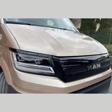 For New VW Crafter Headlight Eyebrow Trim – Gloss Black - Van Styling Accessory by Van-X