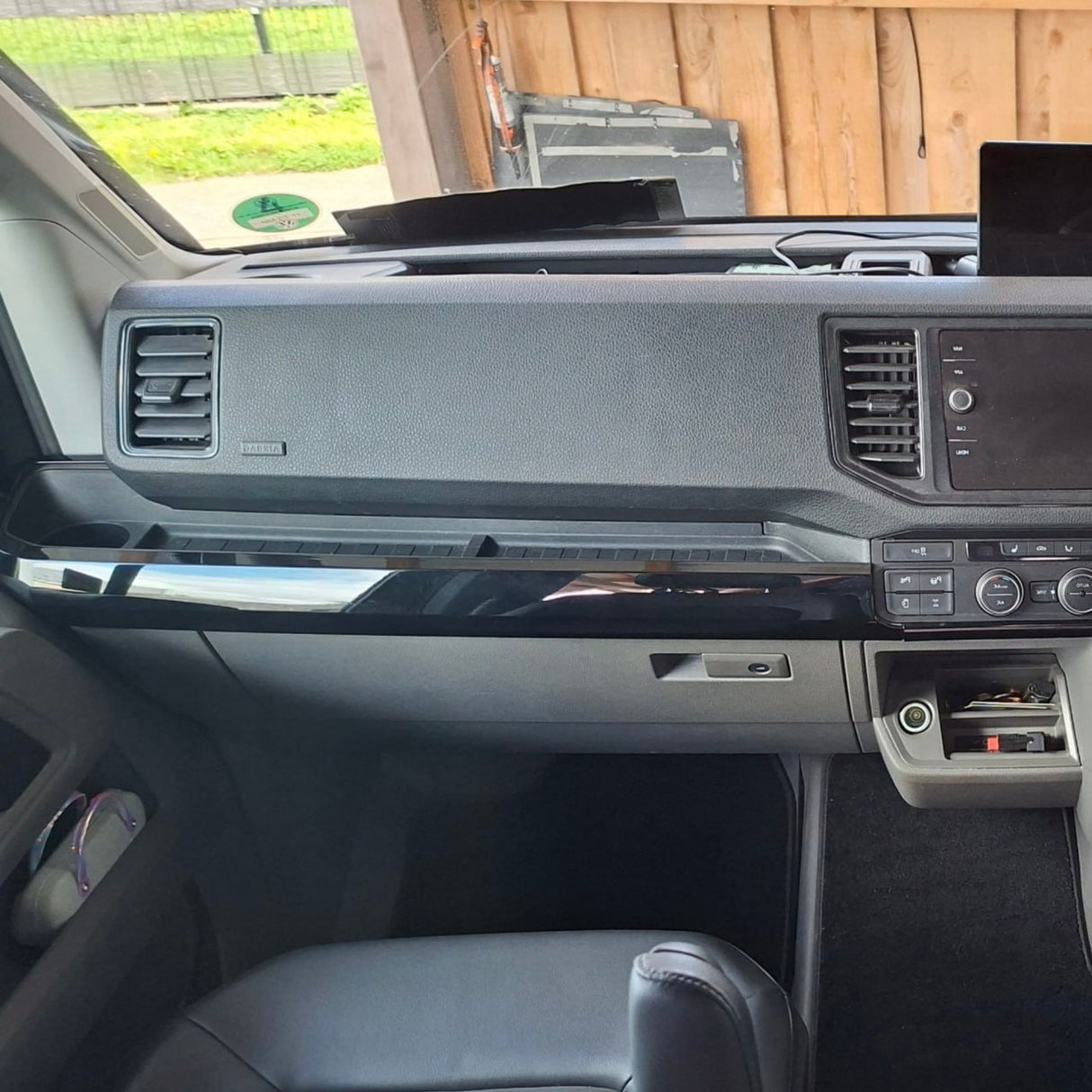 For MAN TGE RHD Lower Dash Styling Trims - Gloss Black (Set of 6) | Van-X