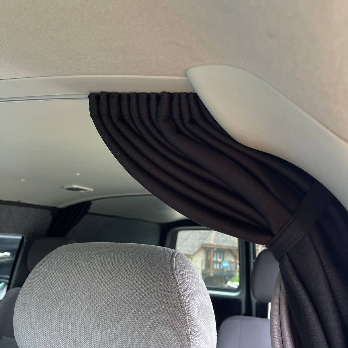 For Vauxhall Movano Campervan & Motorhome Cab Divider Curtain with Rail