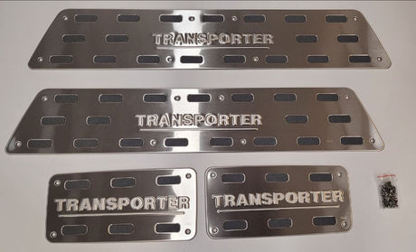 VW T6.1 Transporter Step Protectors Stainless Steel For Kombi, Sport Line, Shuttle, Twin-doors (Set of 4)