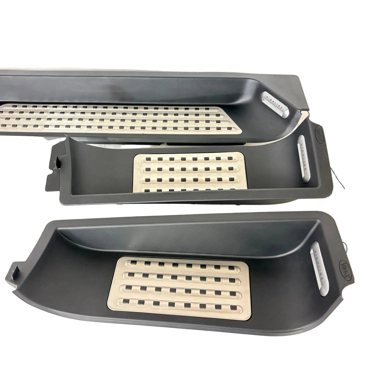 For VW T5 / T5.1 Set of 3 Caravelle Style Full Step LED Light Highline Logo | Van-X