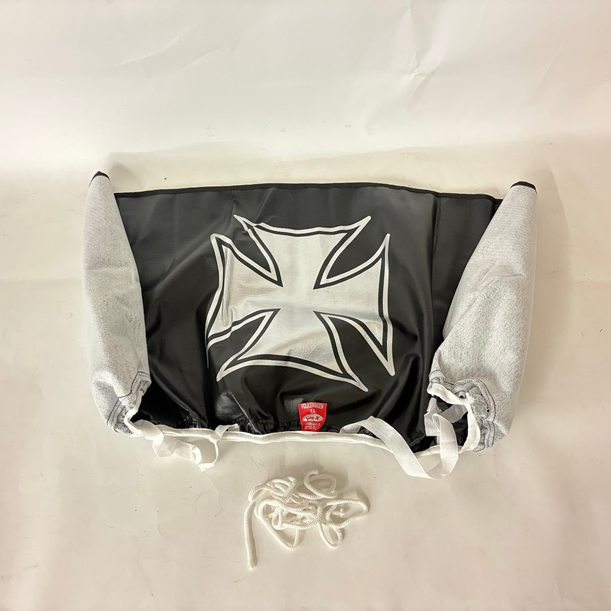 For VW T4 S.Nose Bonnet Bra, Cover Silver Iron Cross - Van-X