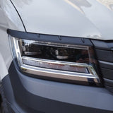 For MAN TGE Headlight Eyebrow Trim – Matte Black - Van Styling Accessory by Van-X