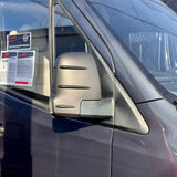 For Mercedes Sprinter 907 Wing Mirror Covers with Indicator - Hammerite (Set of 2) - Replacement Caps for 907 Models