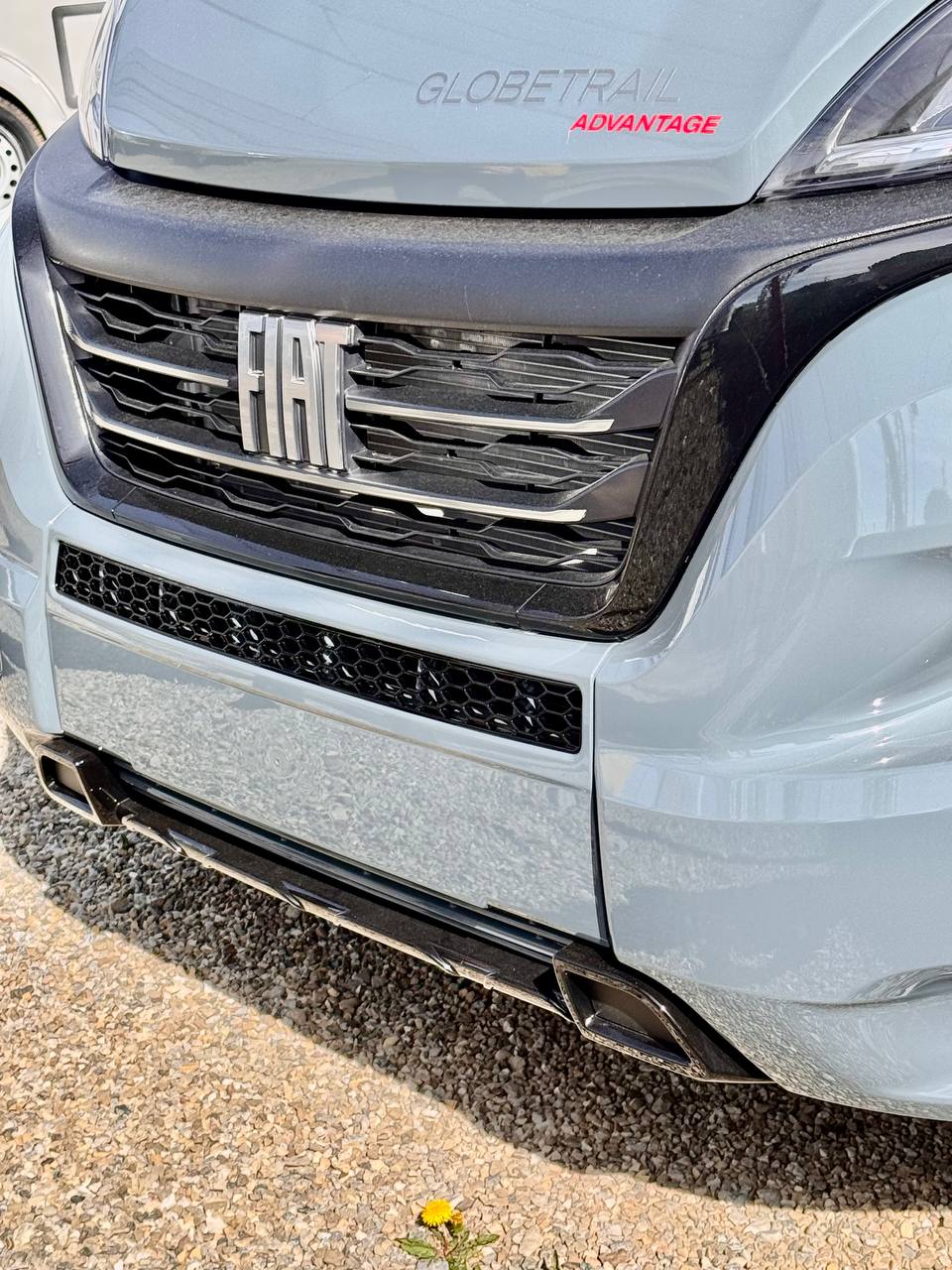 For Citroen Relay Honeycomb Bumper Grille Without Parking Sensors - Gloss Black | Van-X