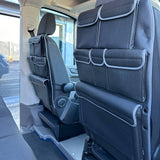 VW T4 Transporter Campervan Singilte / Caiptean Seat Leatherette Back Seat Eagraiche Stòradh