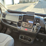 Taigh-motair Fiat Ducato Dashboard Ìosal cuir a-steach rubair / Mats dubh AUTO-SLEEPERS, BAILEY, Cur-seachad, HYMER, RAPIDO, SWIFT, AUTO-TRAIL