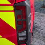 MAN TGE Rear Light Guards Hammerite Ultimate Matte Black