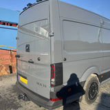 For Volkswagen Crafter Rear Light Guards - Hammerite Ultimate Matte Black (2018 Onwards)