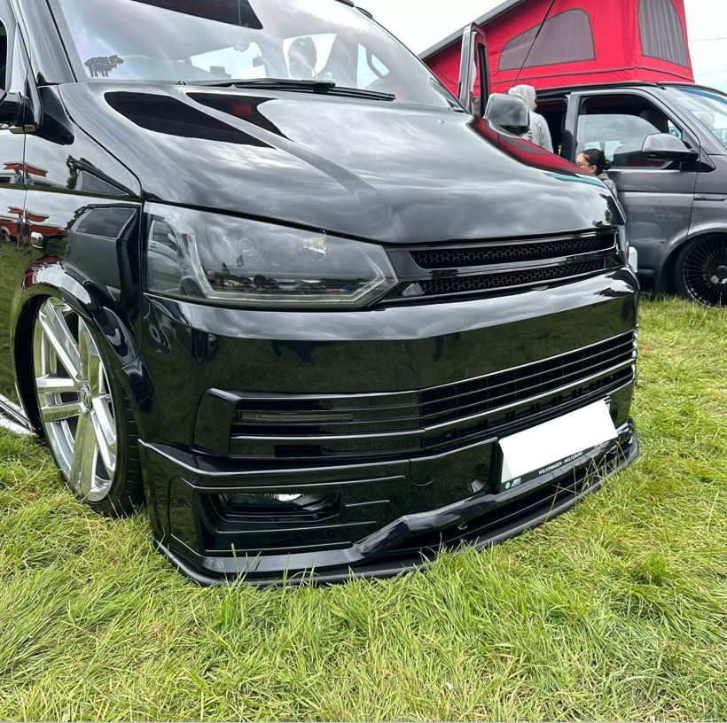 VW T5-X Styling Front End Premium 10-15 Ag ùrachadh làn Kit Facelift Air a pheantadh agus deiseil airson a dhol a-steach do 3 roghainnean dath