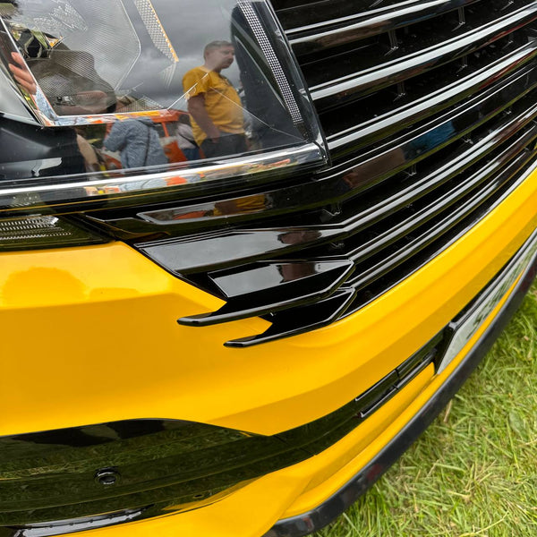 For VW T6.1 Front Grille Side Fins – Gloss Black Finish (Set of 4) | Van-X Styling Upgrade