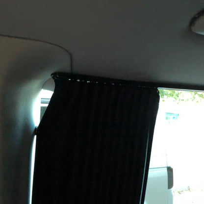 VW T4 Caravelle / Shuttle Premium Window Curtain Van-X - Black/Black