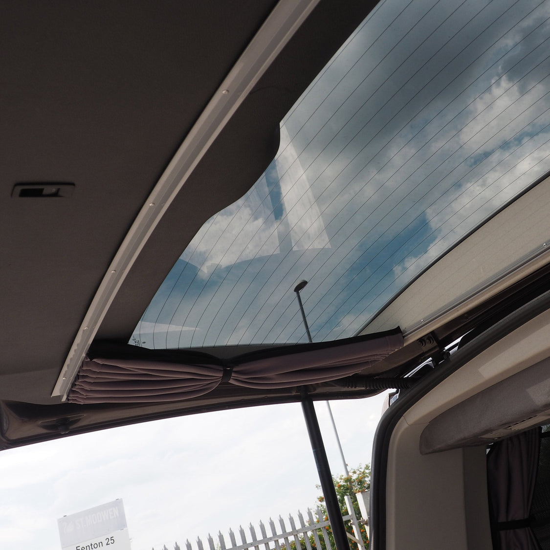 For VW T5 Caravelle / Shuttle Premium Window Curtains - Black/Grey - C ...
