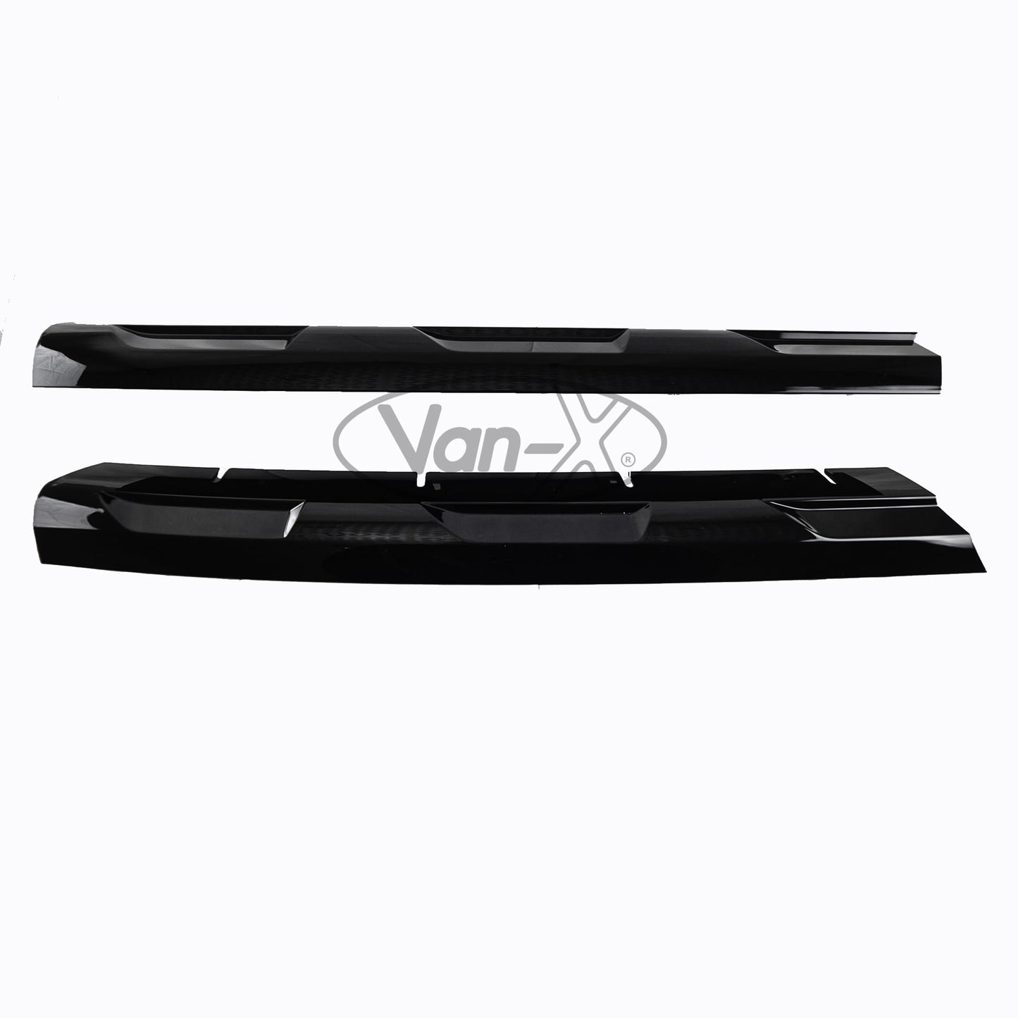 VAN-X VW Transporter T6 R-Line Front Grille Trims - Gloss Black 0 - T6-533-GB