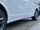 VW T6.1 Transporter LWB Side Skirts Candy White Plastic Painted and Ready to Fit