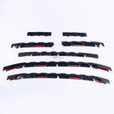 VAN-X Ford Transit Custom Front Grille Trims Matte Black Front Styling (7Pcs) 2012 - 2018 4 - FTC-837-MB