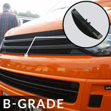 VW T5.1 Transporter Matte Black Badgeless Grille *Clearance* [B Grade] Painted and Ready to Fit