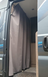 Ùr airson Fiat Ducato Motorhome, Campervan, Maxi-Cab Divider Premium Curtain With Rail