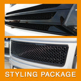 VW T5.1 Transporter Van Front Styling Gloss-Black Package (2pcs) Painted and Ready to Fit