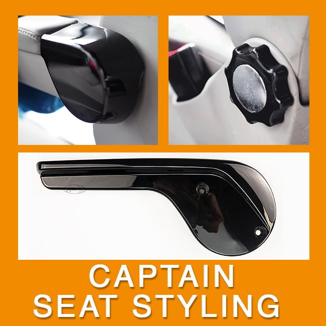 VW T6 Transporter Seat Caiptean Styling Pack Seat Luchd-siubhail Styling Taobh a-staigh