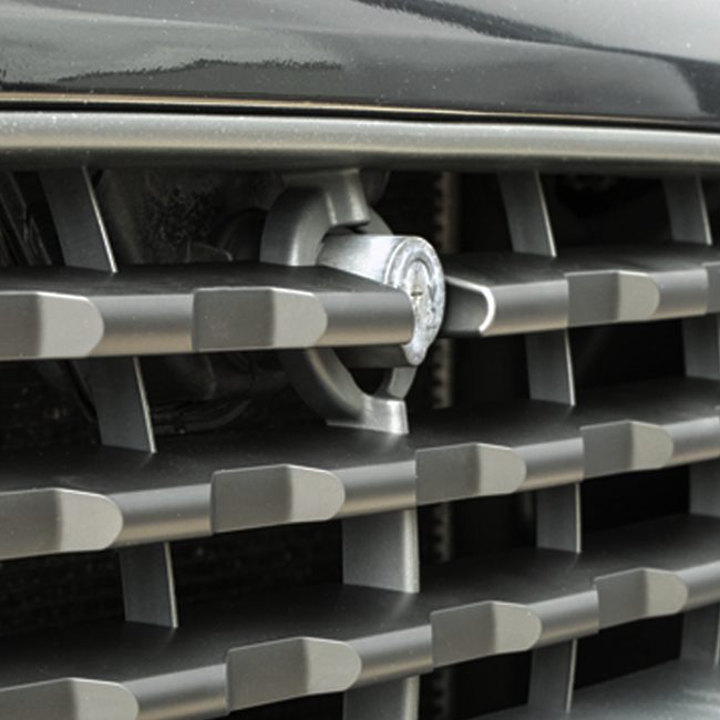 Airson Ford Transit Custom Front Grille Trims Styling Aghaidh Chrome Matte (7Pcs) 2012 - 2018 MK1 air a pheantadh agus deiseil airson uidheamachadh