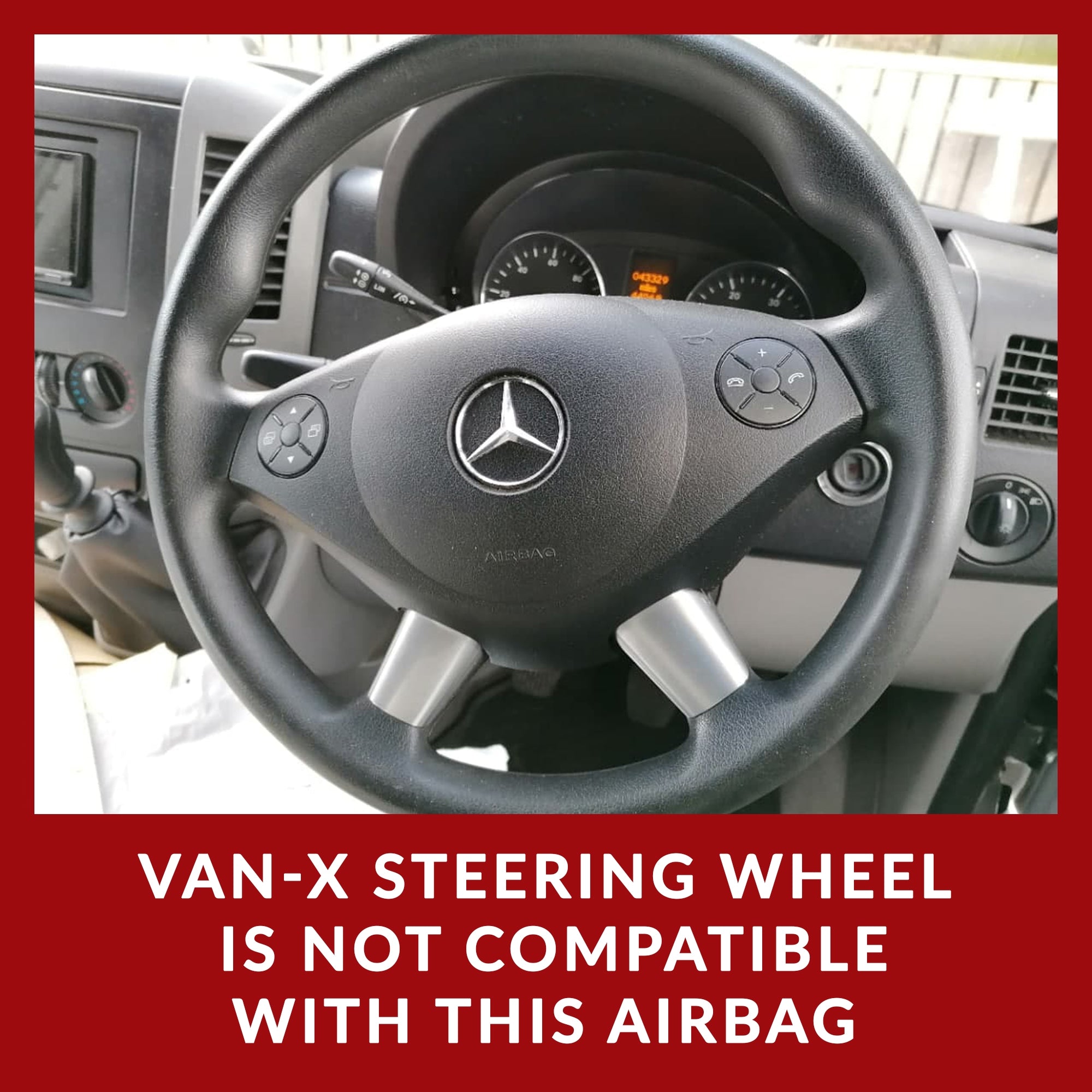 Mercedes Dodge Sprinter Leather Steering wheel VanX