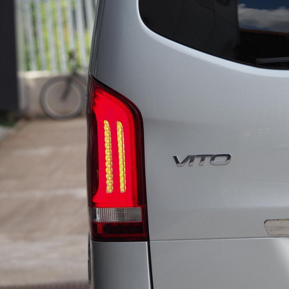 For Mercedes Vito LED Rear Lights With Red Lenses – Van-X
