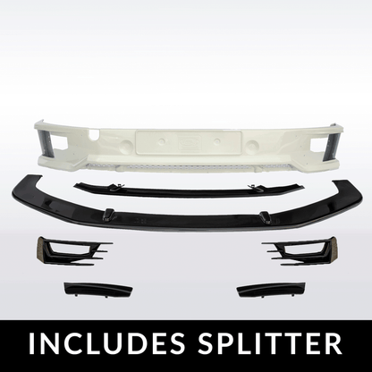 VW T5.1 Transporter Front Sportline Spoiler + Splitter T5-X Styling Painted and ready to fit in 3 colour options