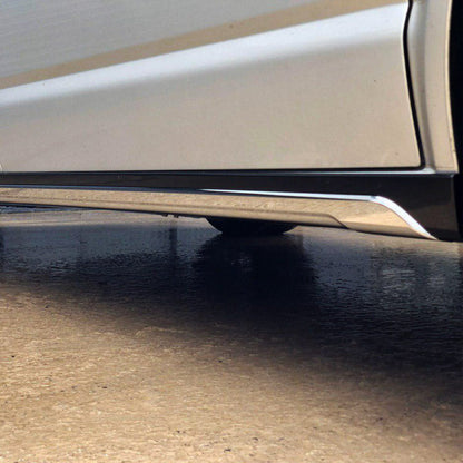 VW T5, T5.1 SWB Side Skirts Deep Black Plastic Painted and Ready to Fit (B-Grade)