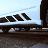 VW T6 Transporter SWB Side Skirts Candy White Plastic Painted and Ready to Fit