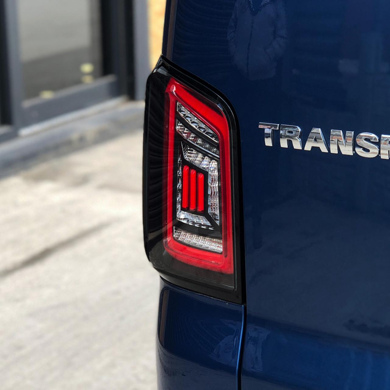 VW T5.1 Transporter MK3.1 Van Tailgate LED Rear Lights Clear Ideal LED ...