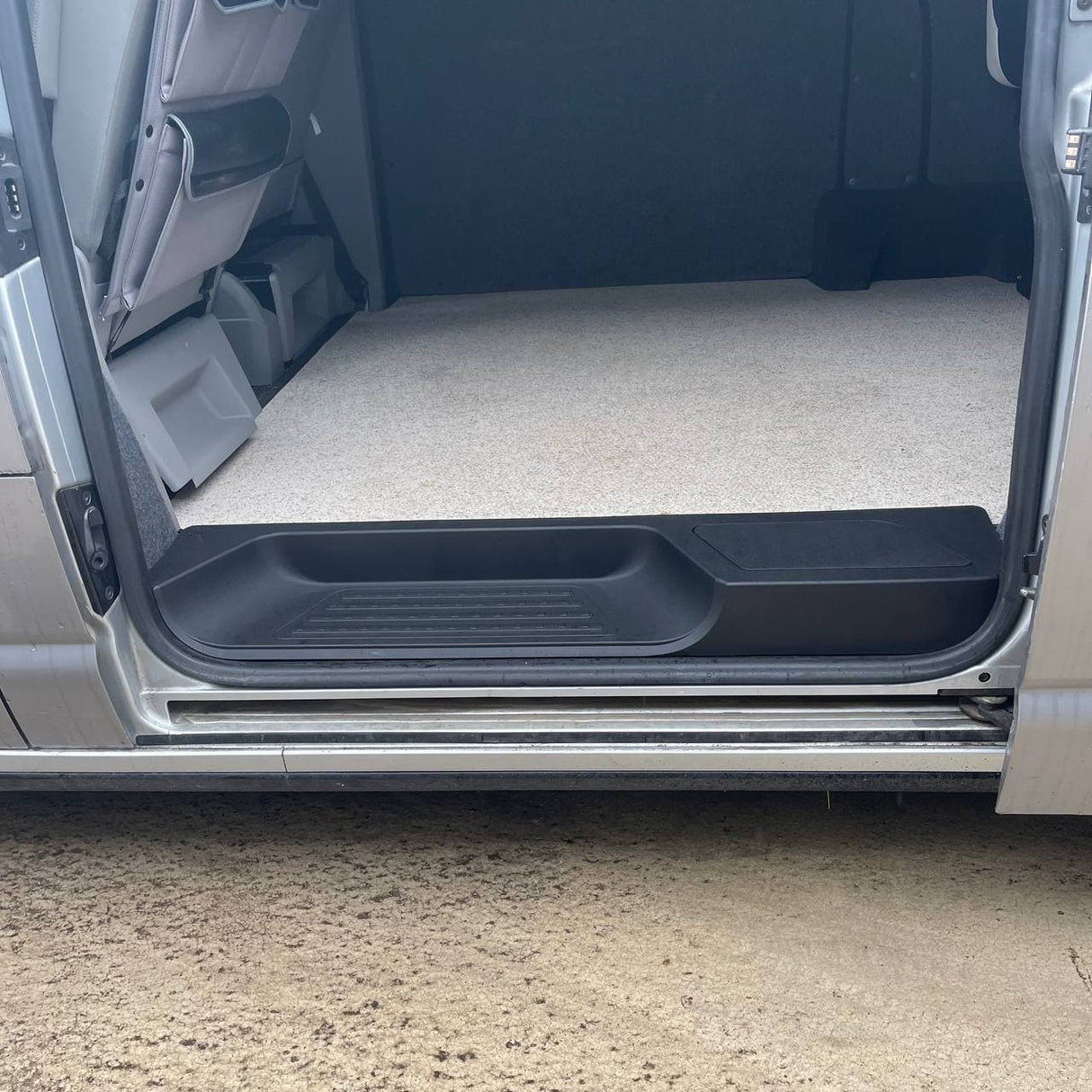 VW T6.1 Transporter Side Loading Door Step V3 17mm Extra Deep with Storage Compartment (B-Grade)