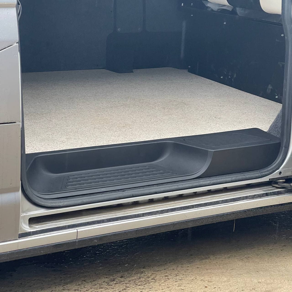 VW T6.1 Transporter Side Loading Door Step V3 17mm Extra Deep with Storage Compartment (B-Grade)