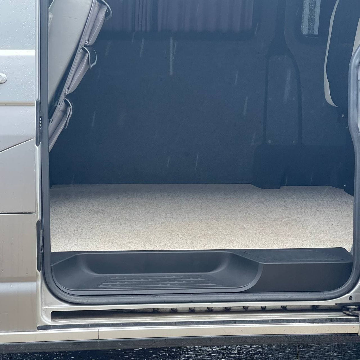 VW T6.1 Transporter Side Loading Door Step V3 17mm Extra Deep with Storage Compartment (B-Grade)