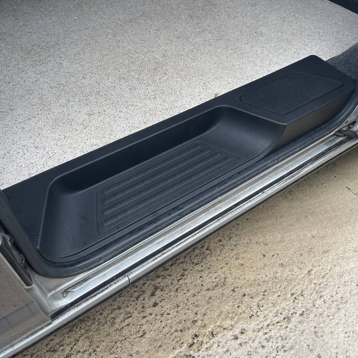 VW T6.1 Transporter Side Loading Door Step V3 17mm Extra Deep with Storage Compartment (B-Grade)